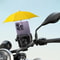 Portable Mini Umbrella Phone Stand Waterproof Sun Rain Shade Holder For Smartphones Universal Out 4