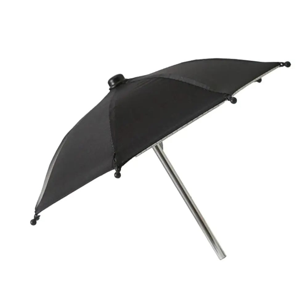 Portable Mini Umbrella Phone Stand Waterproof Sun Rain Shade Holder For Smartphones Universal Out 6