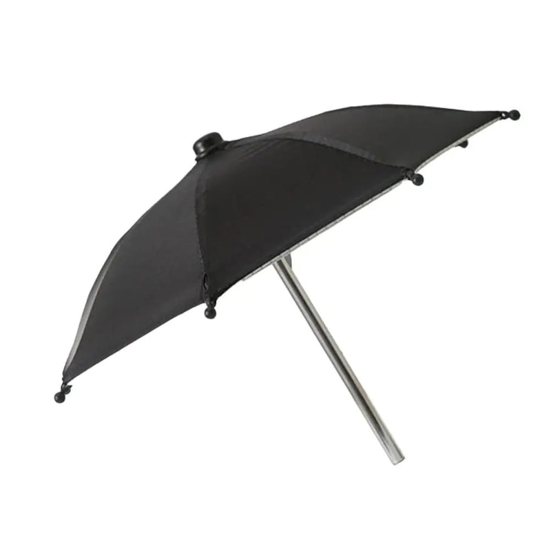 Portable Mini Umbrella Phone Stand Waterproof Sun Rain Shade Holder For Smartphones Universal Out 6