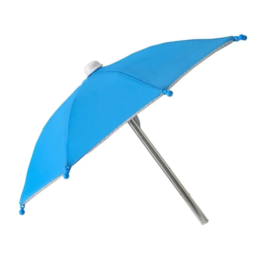 Portable Mini Umbrella Phone Stand Waterproof Sun Rain Shade Holder For Smartphones Universal Out 7