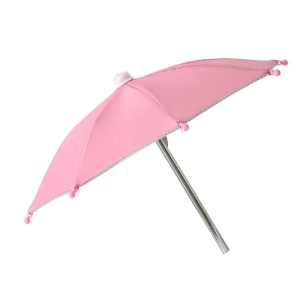 Portable Mini Umbrella Phone Stand Waterproof Sun Rain Shade Holder For Smartphones Universal Out 8