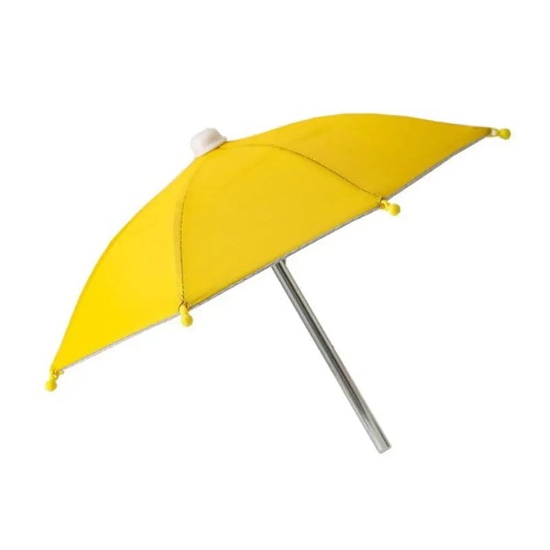 Portable Mini Umbrella Phone Stand Waterproof Sun Rain Shade Holder For Smartphones Universal Out 9