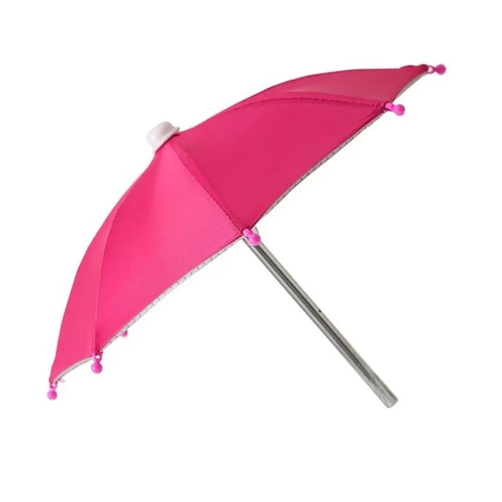 Portable Mini Umbrella Phone Stand Waterproof Sun Rain Shade Holder For Smartphones Universal Out 11