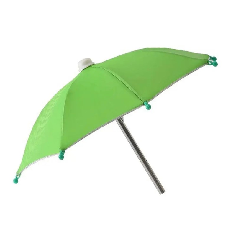 Portable Mini Umbrella Phone Stand Waterproof Sun Rain Shade Holder For Smartphones Universal Out 12