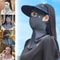 Womens Ice Silk AntiUV Face Neck Cover Mask Breathable Sunscreen Veil For Summer Cycling Outdoor 0