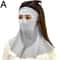 Womens Ice Silk AntiUV Face Neck Cover Mask Breathable Sunscreen Veil For Summer Cycling Outdoor 6