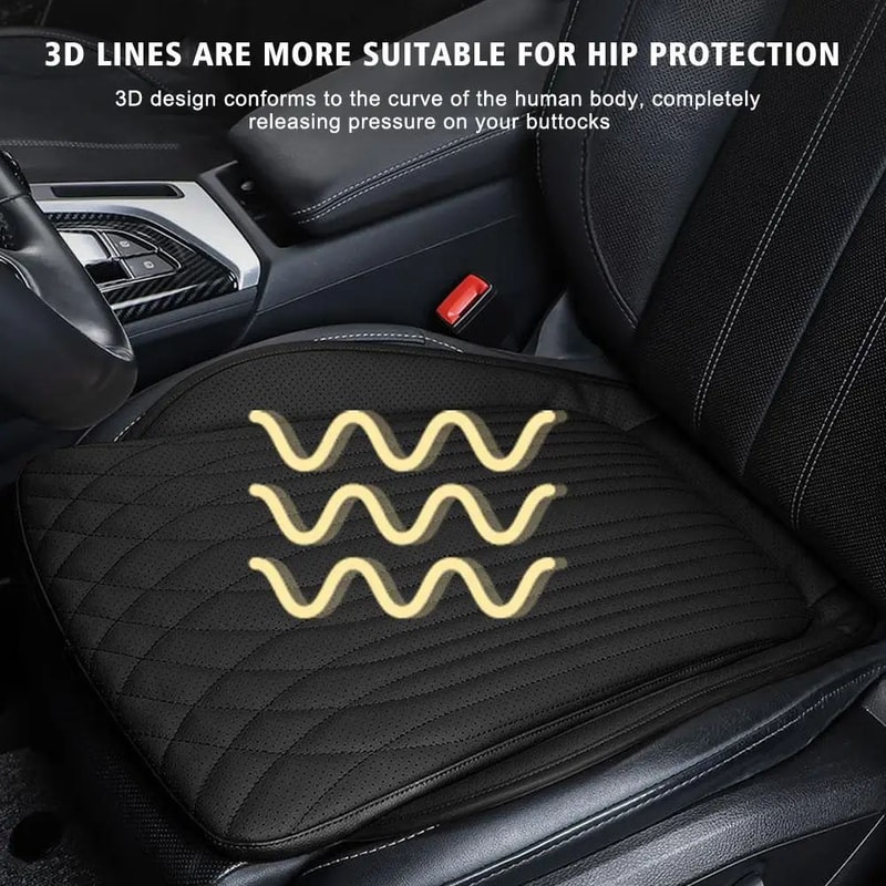 Breathable 3D Air Mesh Car Seat Cushion NonSlip Comfort Seat Pad Protector For Driving Car Offic 1