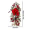 Pre Lit Christmas Staircase Garland Swag With Red Bows Lighted Holiday Stairway Door Decor Greene 5