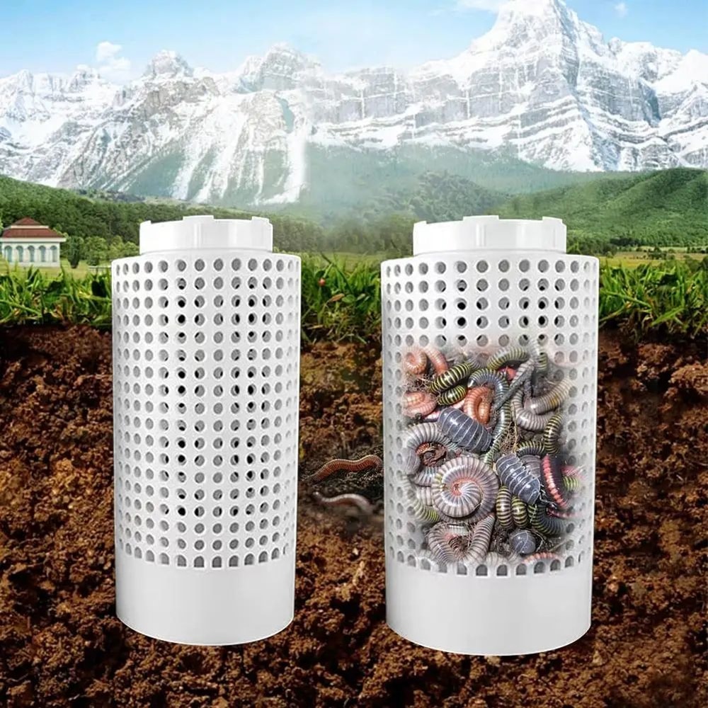 2 Pcs InGround Worm Compost Bin Kit Outdoor Vermicompost System For Raised Garden Beds Home Garde 3