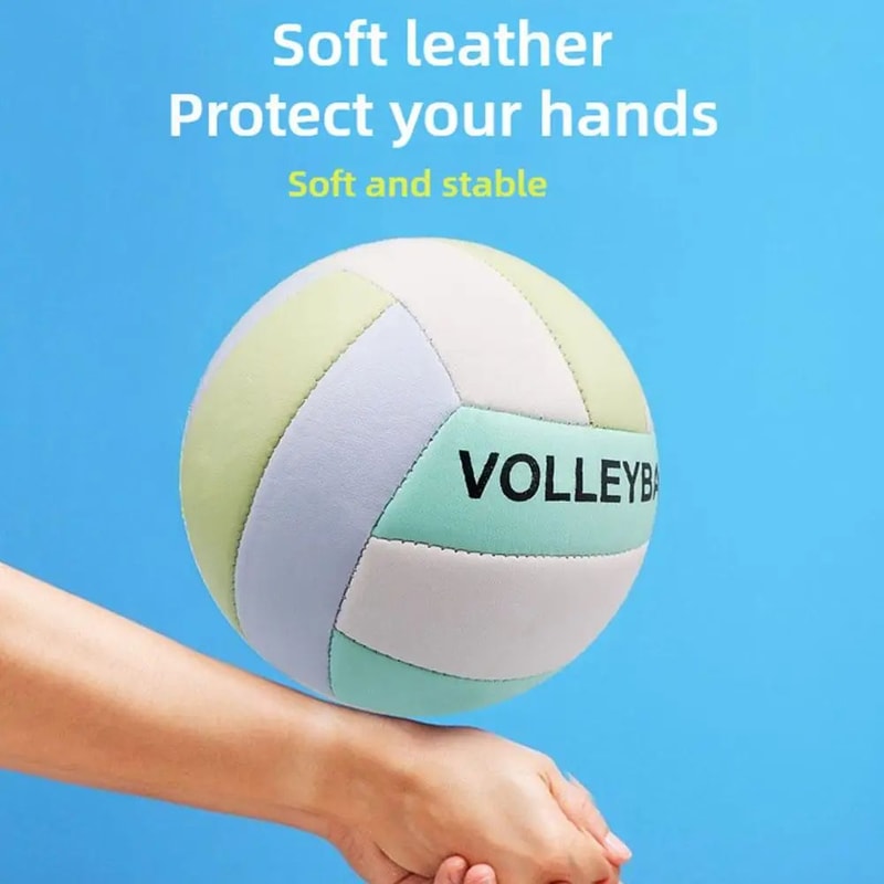 Official Size 5 Soft Touch Volleyball Indoor Outdoor Training Ball For Gym Beach Beginners Teens 3