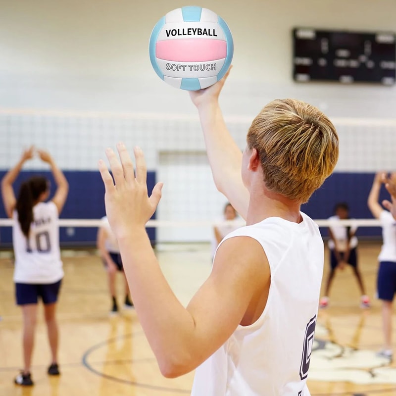 Official Size 5 Soft Touch Volleyball Indoor Outdoor Training Ball For Gym Beach Beginners Teens 4