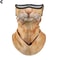 3D Animal Print Unisex Face Bandana Mask With Ear Loops UV Sun Protection Neck Gaiter Balaclava Fo 8