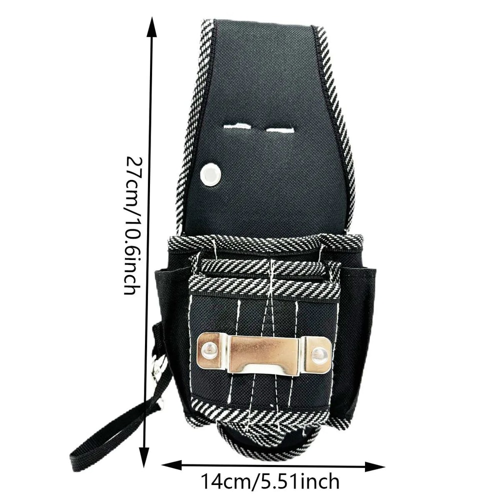 Electrician Tool Holder Waist Pouch Portable Drill Holster Repair Tool Belt Bag For QuickAccess W 5
