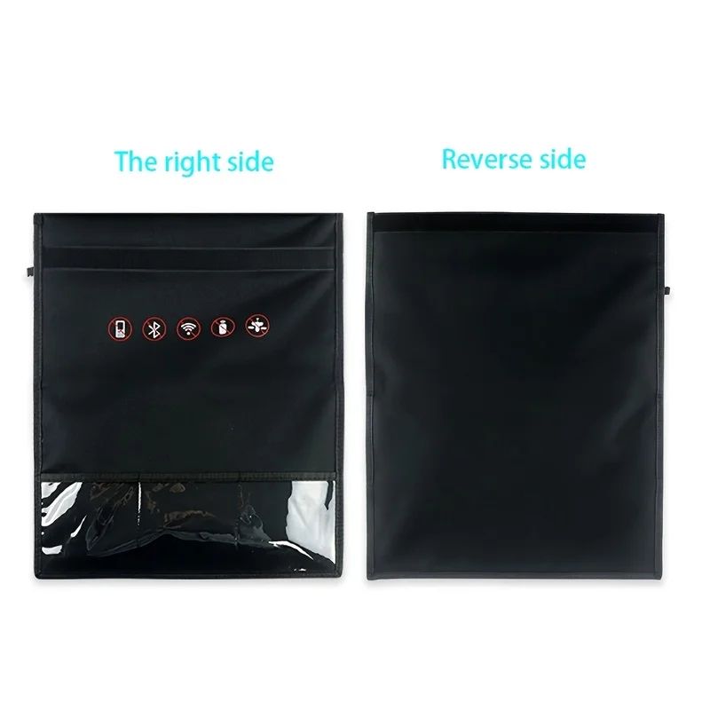 RFID Signal Blocking Faraday Bag Set AntiTheft Car Key Shield RadiationProof Phone Privacy Wallet 1