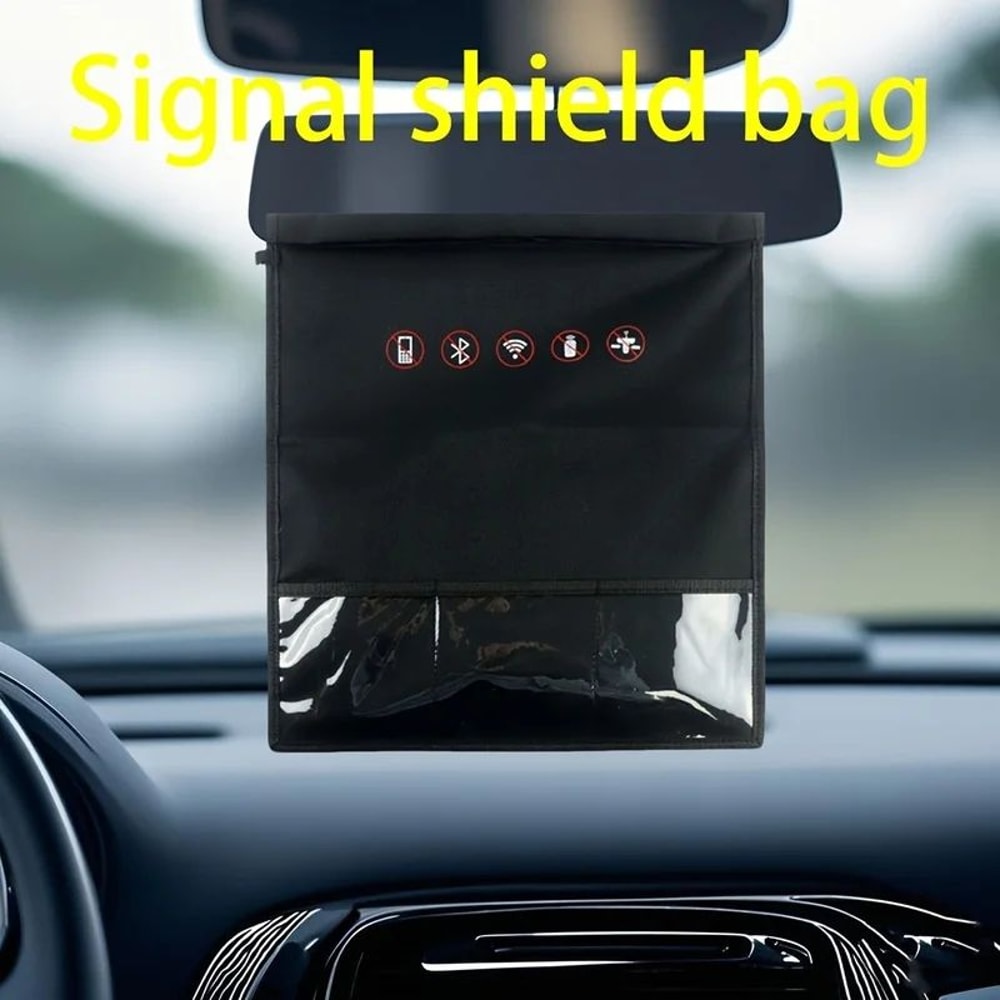 RFID Signal Blocking Faraday Bag Set AntiTheft Car Key Shield RadiationProof Phone Privacy Wallet 5