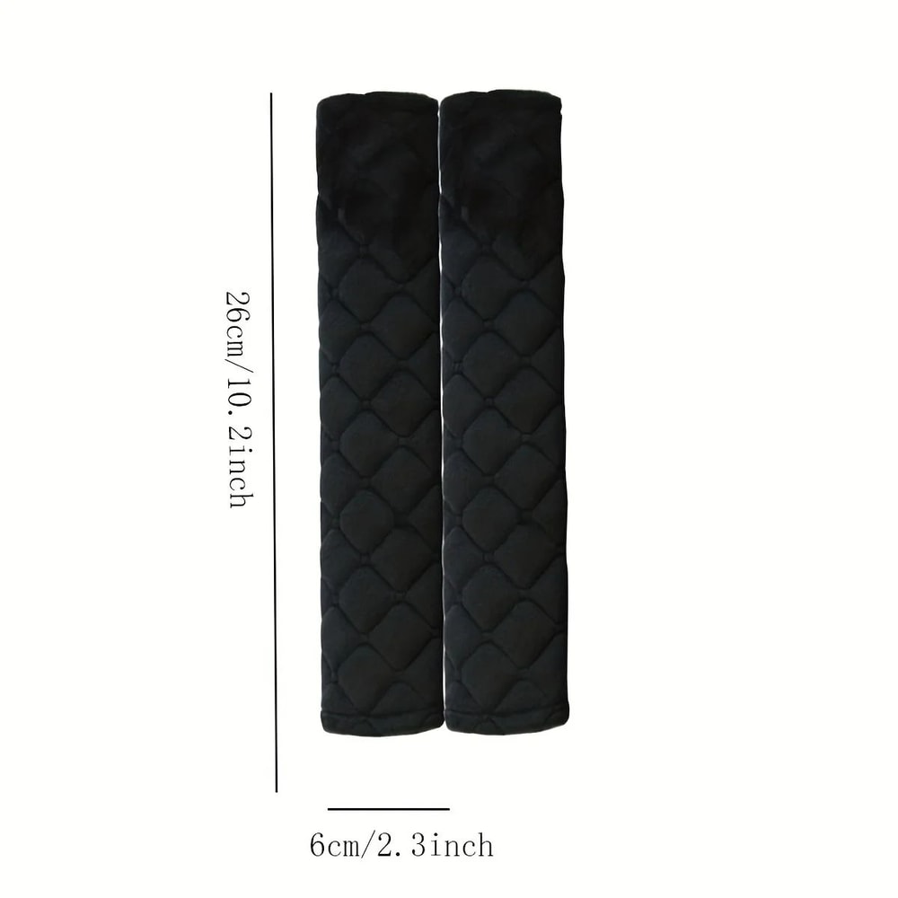 Soft Plush Seat Belt Shoulder Pad Extended Comfort Car Safety Strap Cover Solid Color Cushion Prot 1