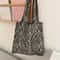 Leopard Print Canvas Tote Crossbody Bag Large Capacity Lightweight Shoulder Bag For Everyday Trave 4