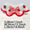 Strawberry Plaid Pet Bib Bandana Soft Ruffle Bow Tie Collar With Adjustable Strap For Cats Dogs 5