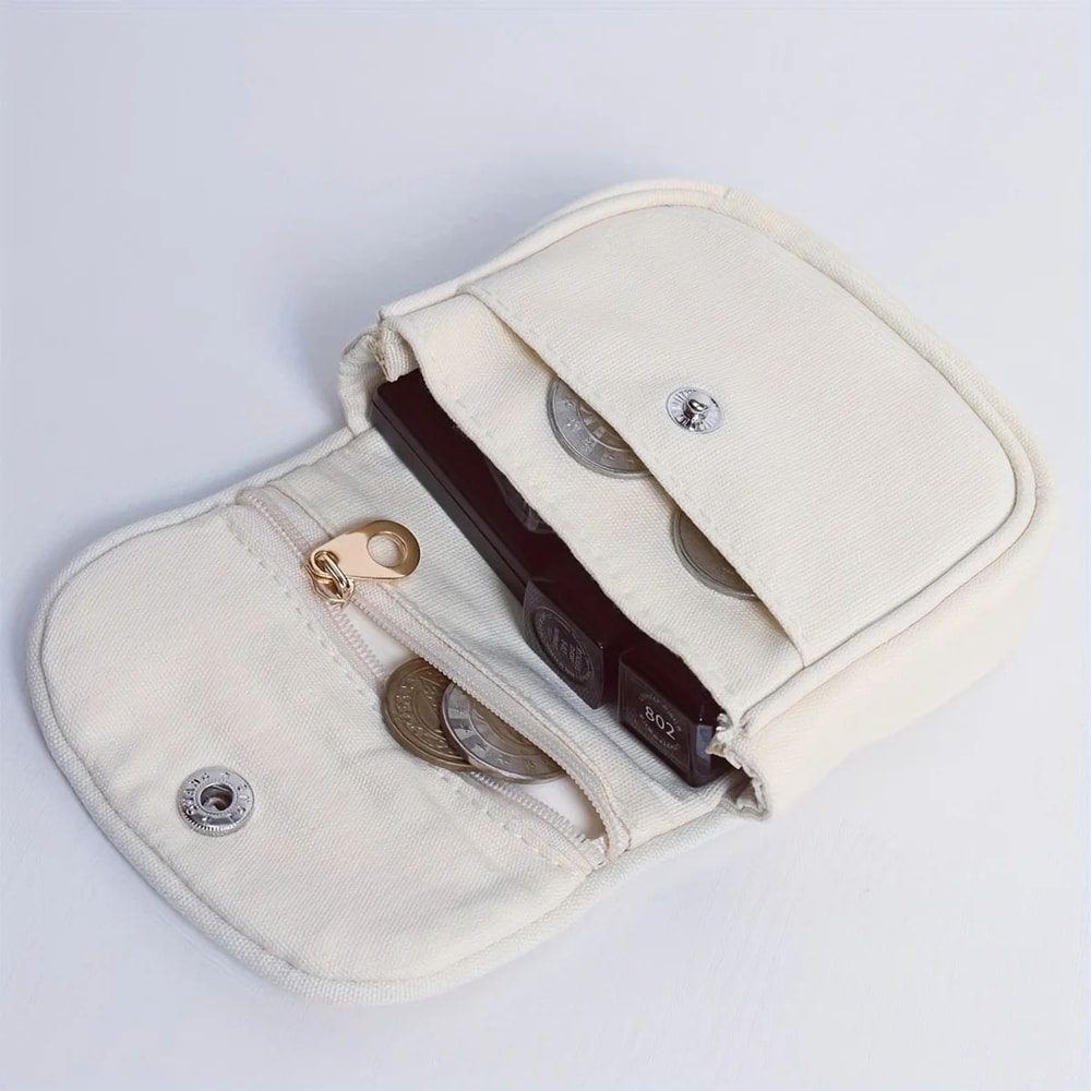 KoreanJapanese Style Mini Coin Card Wallet Trendy Hanging Pouch With IDDrivers License Storage Fo 2