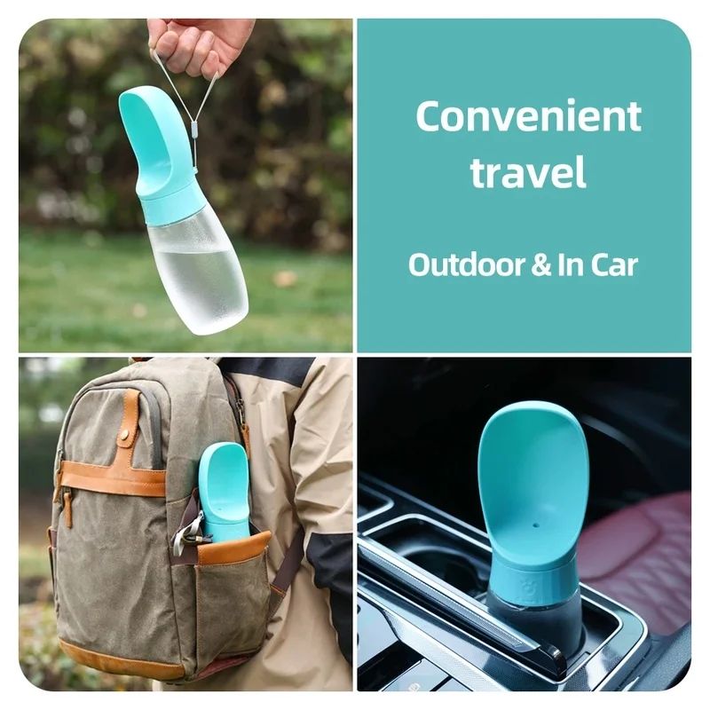 Portable Dog Water Bottle With BuiltIn Drinking Bowl Leakproof Travel Pet Water Dispenser Cup For 3