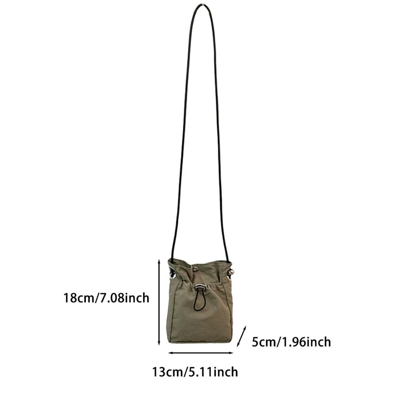 Soft Nylon Mini Crossbody Phone Bag Multifunction Square Shoulder Purse Wallet Lightweight Messeng 1