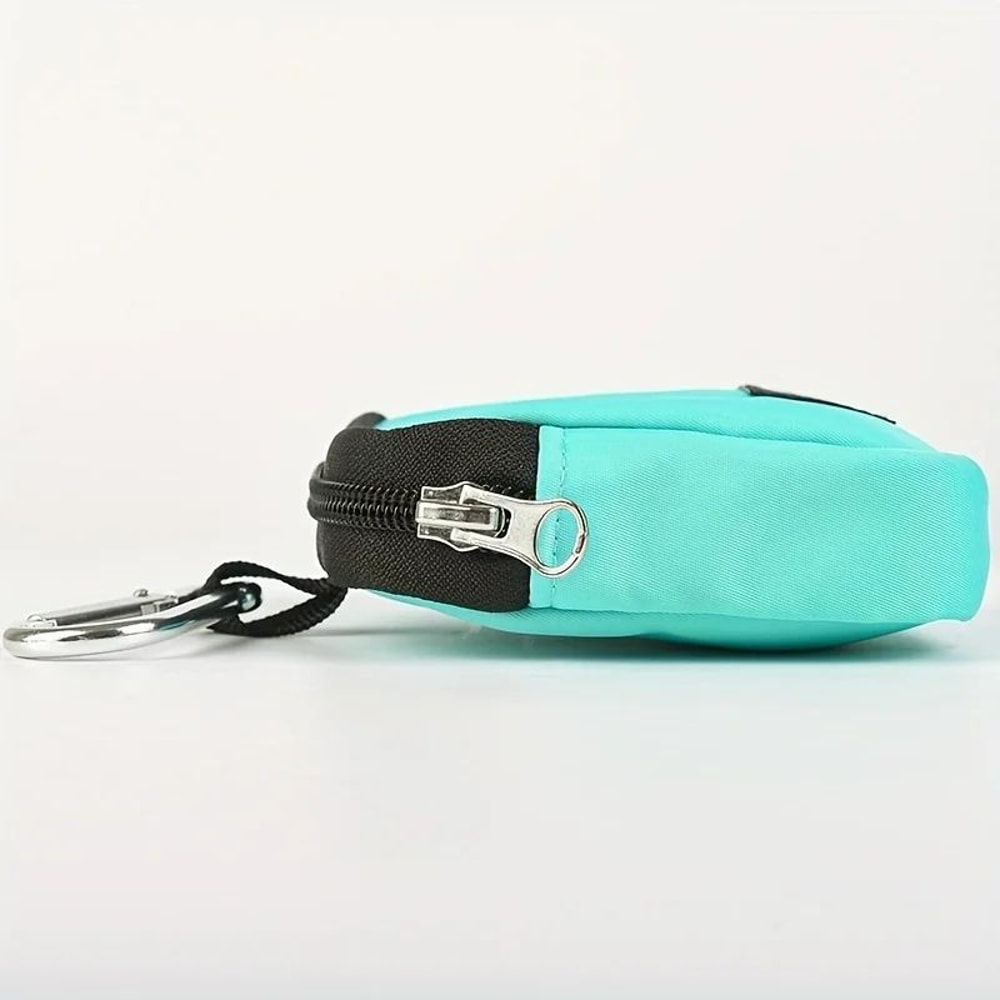 Portable Dog Treat Pouch With Whistle Reusable Multicolor Snack Bag For Walking Obedience Reward 1