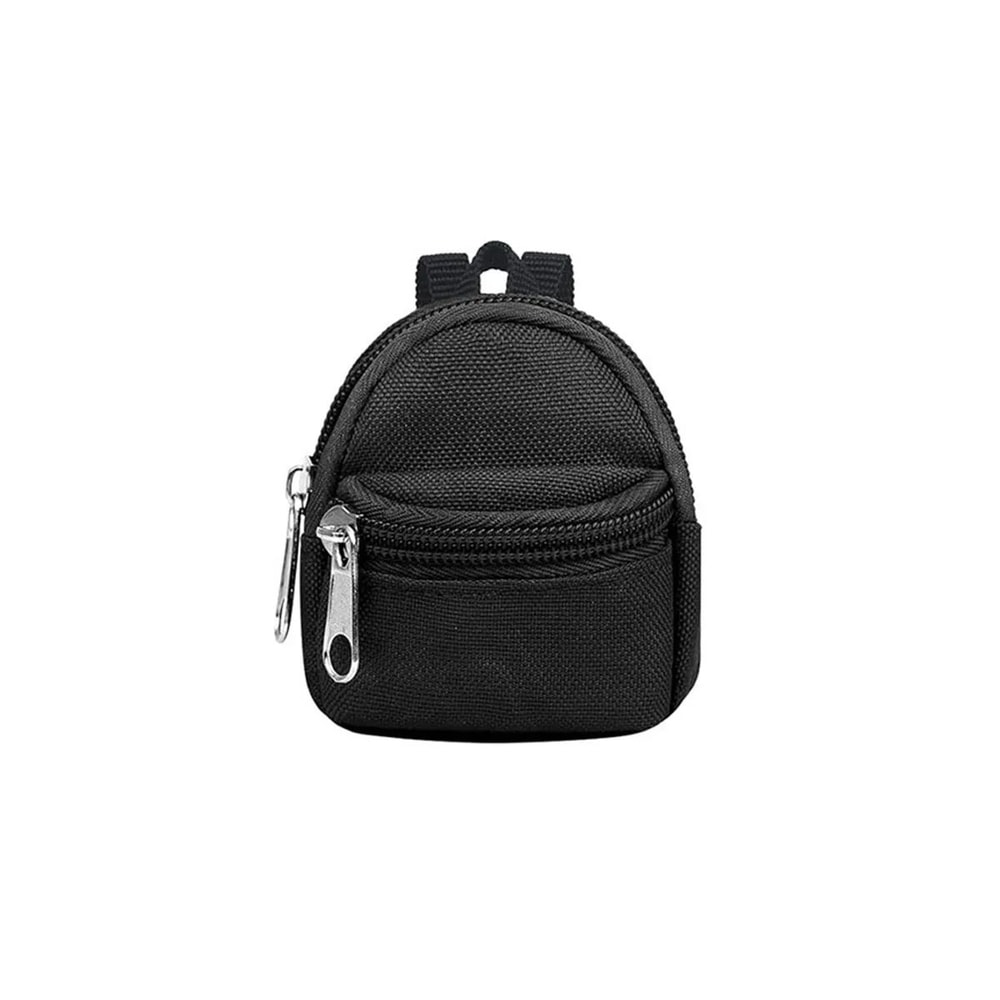 Mini Backpack Coin Purse Keychain DoubleZipper Small Wallet Pendant Bag For Keys Coins Cute Bag D 6