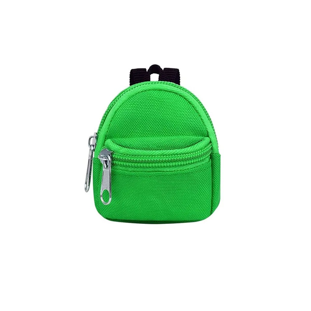 Mini Backpack Coin Purse Keychain DoubleZipper Small Wallet Pendant Bag For Keys Coins Cute Bag D 7