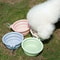 Collapsible Silicone Dog Bowl Folding Travel Pet Food Water Dish For Dogs Cats Puppies Portable 2