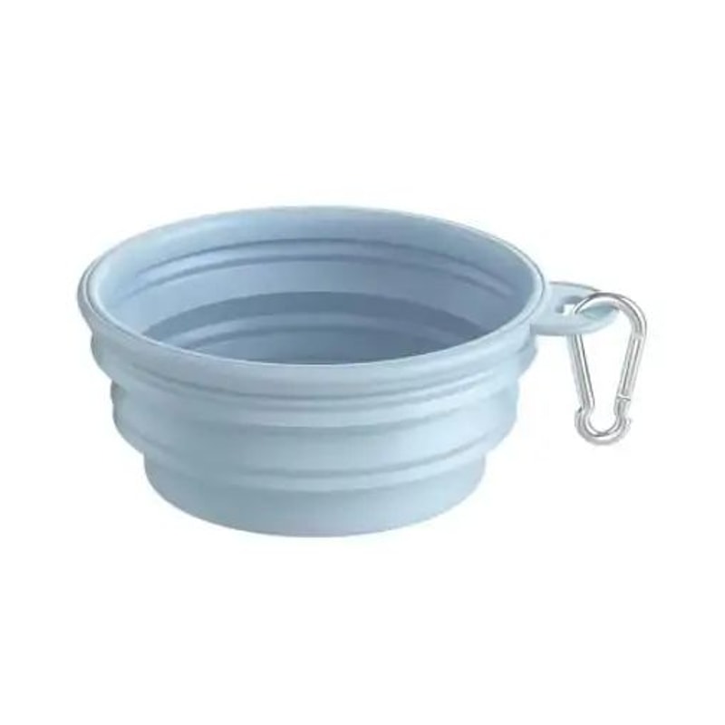 Collapsible Silicone Dog Bowl Folding Travel Pet Food Water Dish For Dogs Cats Puppies Portable 6