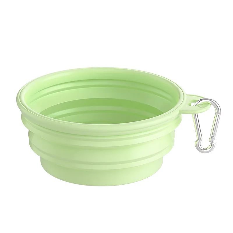 Collapsible Silicone Dog Bowl Folding Travel Pet Food Water Dish For Dogs Cats Puppies Portable 7