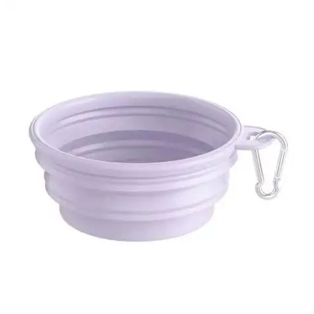 Collapsible Silicone Dog Bowl Folding Travel Pet Food Water Dish For Dogs Cats Puppies Portable 9