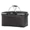 Foldable Insulated Picnic Basket Large Capacity Aluminum Foil Thermal Cooler Tote With Sturdy Fram 2