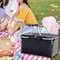 Foldable Insulated Picnic Basket Large Capacity Aluminum Foil Thermal Cooler Tote With Sturdy Fram 3