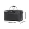 Foldable Insulated Picnic Basket Large Capacity Aluminum Foil Thermal Cooler Tote With Sturdy Fram 5