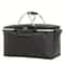 Foldable Insulated Picnic Basket Large Capacity Aluminum Foil Thermal Cooler Tote With Sturdy Fram 6