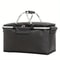 Foldable Insulated Picnic Basket Large Capacity Aluminum Foil Thermal Cooler Tote With Sturdy Fram 6