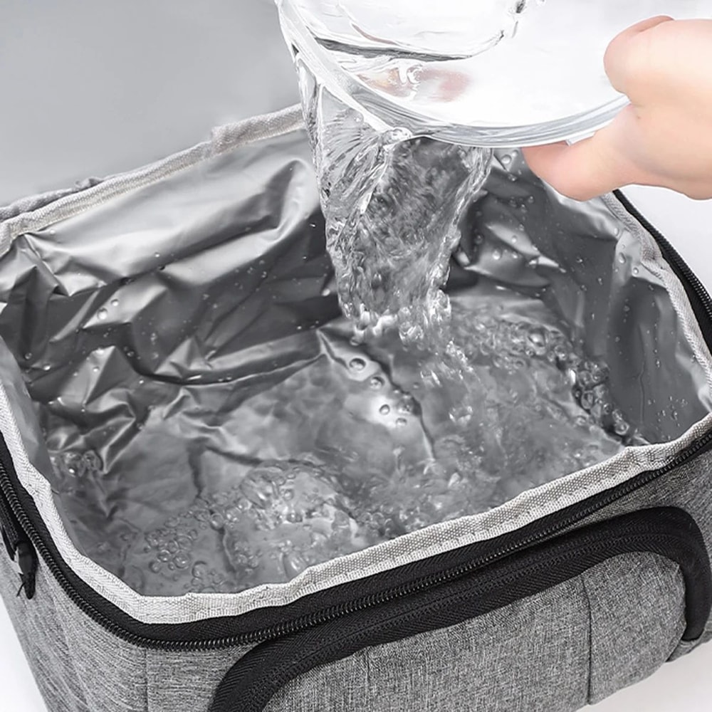 Portable Insulated Lunch Bag Thermal Picnic Camping Food Carrier With Freshness Preservation Hand 4