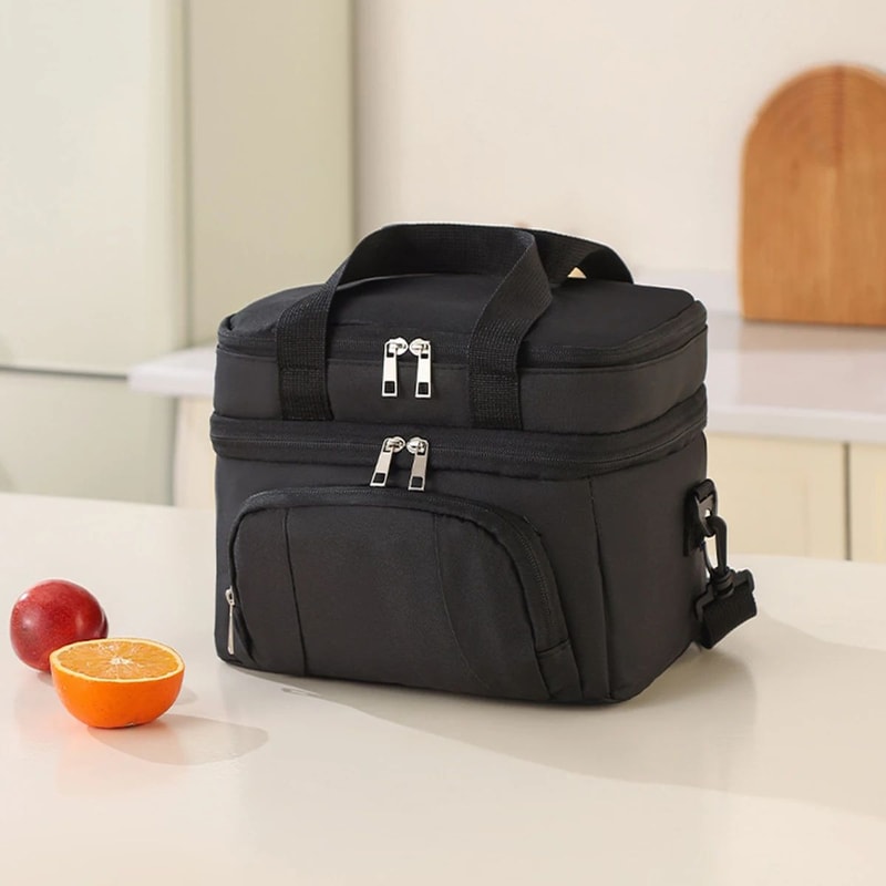 Portable Insulated Lunch Bag Thermal Picnic Camping Food Carrier With Freshness Preservation Hand 6