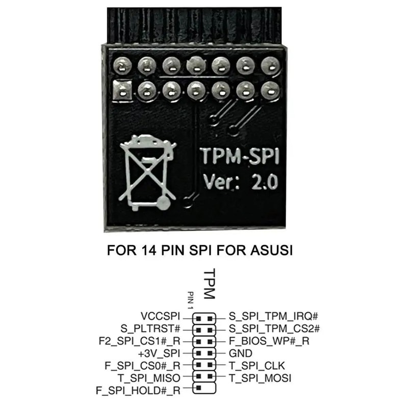 TPM 20 Encryption Security Module 121418201 Pin Trusted Platform Module For MultiBrand Motherboard 4
