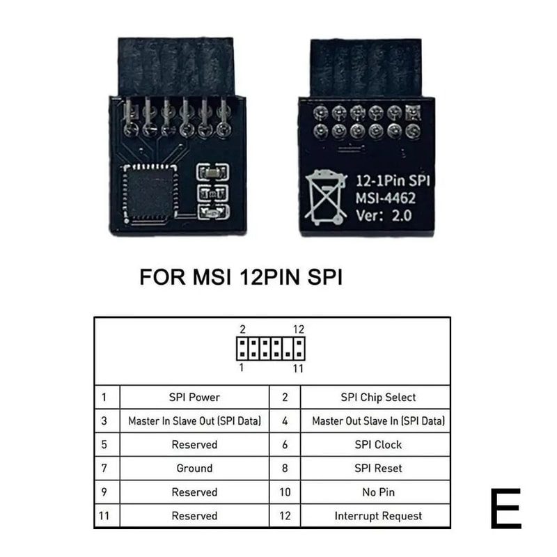 TPM 20 Encryption Security Module 121418201 Pin Trusted Platform Module For MultiBrand Motherboard 10