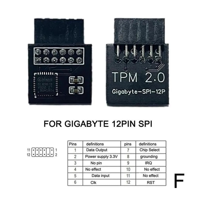 TPM 20 Encryption Security Module 121418201 Pin Trusted Platform Module For MultiBrand Motherboard 11