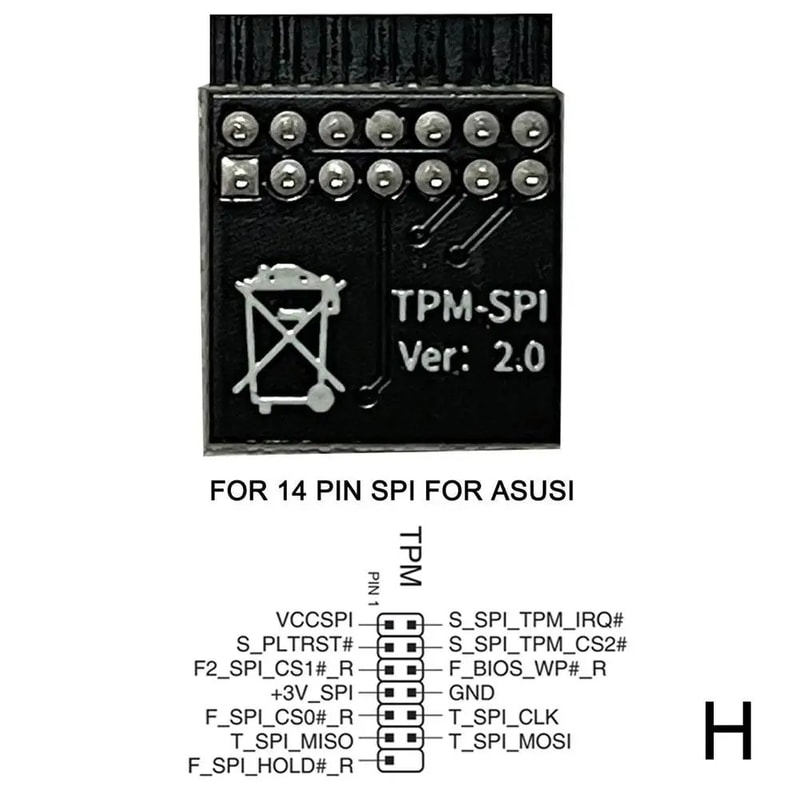 TPM 20 Encryption Security Module 121418201 Pin Trusted Platform Module For MultiBrand Motherboard 13