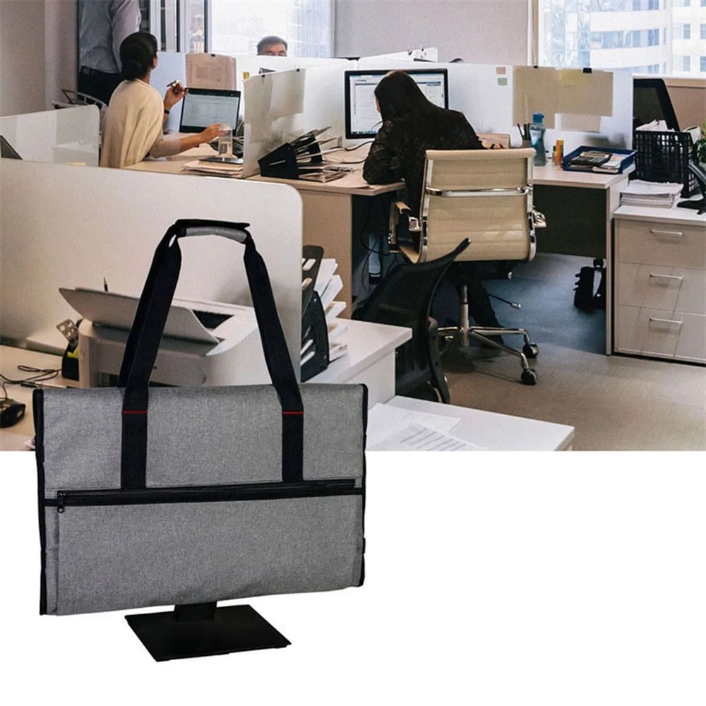 Monitor Moving Storage Bag Protective Computer Display Screen Carry Tote With Handle For Household 0