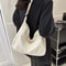 Japanese Style Corduroy Tote Bag Large Capacity Casual Shoulder Bag For Women Commute College Eve 5