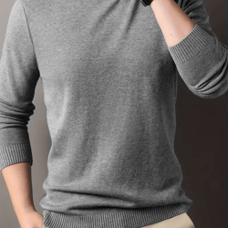 men's knit cashmere sweater for daily warmth, layering & comfort