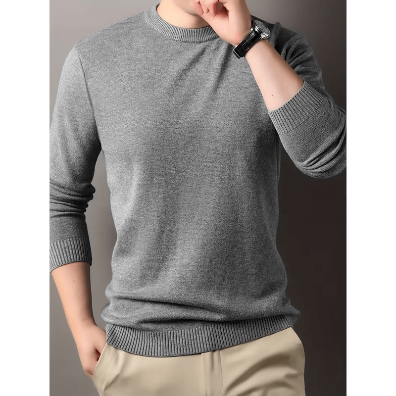 Soft knit cashmere sweater for men