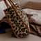 Yellow Leopard Print Plush Tote Bag For Women Autumn Winter Fashion Shoulder Handbag Soft Faux Fur 4