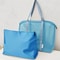 Large Mesh Beach Tote Bag With Liner Foldable Travel Zipper Shopping Bag Lightweight Luggage Carry 7