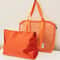 Large Mesh Beach Tote Bag With Liner Foldable Travel Zipper Shopping Bag Lightweight Luggage Carry 8